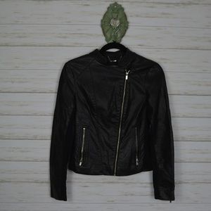 Faux/Vegan Leather Moto Jacket